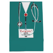 Personalisiert Nurse Abschluss Mittlere Geschenkta Geschenktüte (Rückseite)