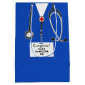 Personalisiert Nurse Abschluss Mittlere Geschenkta Geschenktüte (Rückseite)