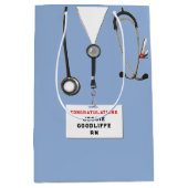 Personalisiert Nurse Abschluss Mittlere Geschenktüte (Vorderseite)
