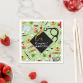 Personalisiert Nurse Abschluss Serviette (Beispiel)