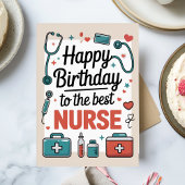 Personalisiert Nurse Birthday Karte