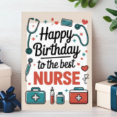 Personalisiert Nurse Birthday Karte