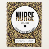 Personalisiert Nurse Cheetah RN Registered Nurse Planer (Vorderseite)