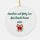Personalisiert Nurse Dog Lover Beagle Weihnachten Keramik Ornament (Hinten)