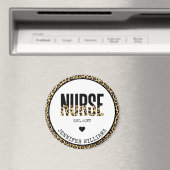 Personalisiert Nurse Est Cheetah RN Abschluss Magnet (In Situ (Geschirrspüler))