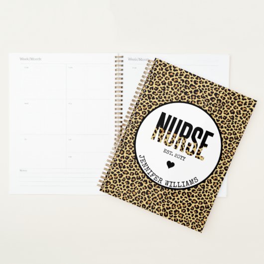 Personalisiert Nurse Est Cheetah RN Abschluss Planer (Anzeige)