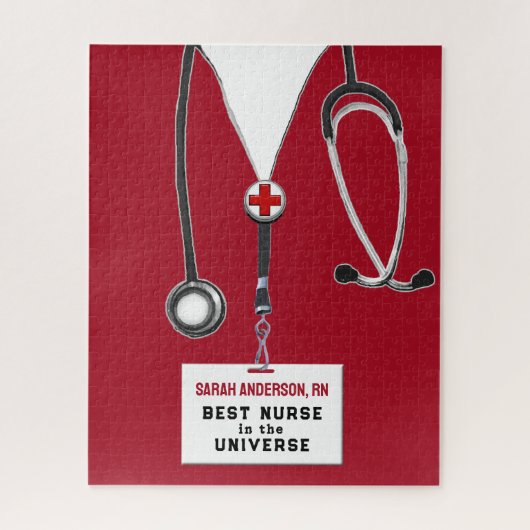 Personalisiert Nurse Gift Jigsaw Puzzle (Vertikal)