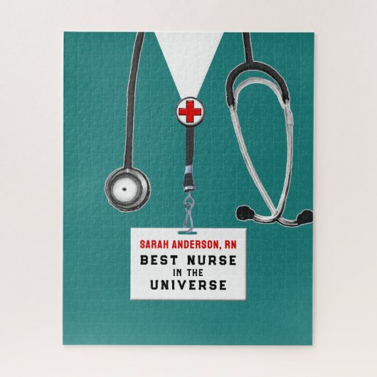 Personalisiert Nurse Gift Jigsaw Puzzle (Vertikal)