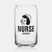 Personalisiert Nurse Individuelle Name Dosenglas (Vorderseite)