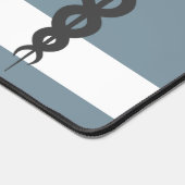 Personalisiert Nurse Medical Dusty Blue Name Schreibtischunterlage (Ecke)