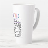 Personalisiert Nurse Nutrition Facts Funny Mug Milchtasse (Rechte Ecke)