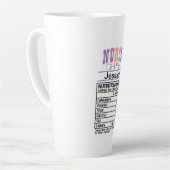 Personalisiert Nurse Nutrition Facts Funny Mug Milchtasse (Linke Ecke)