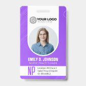 Personalisiert Nurse Practitioner NP-Foto Ausweis (Vorderseite)