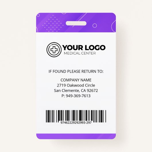 Personalisiert Nurse Practitioner NP-Foto Ausweis (Rückseite)