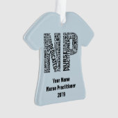 Personalisiert Nurse Practitioner NP Ornament (Vorderseite)