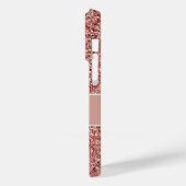 Personalisiert Nurse Practitioner Rose Gold Glitze Case-Mate iPhone Hülle (Rückseite / Links)
