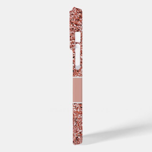 Personalisiert Nurse Practitioner Rose Gold Glitze Case-Mate iPhone Hülle (Rückseite / Links)