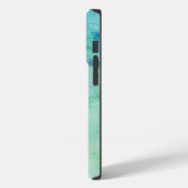 Personalisiert Nurse RN Aqua Blue Marble Case-Mate iPhone Hülle (Rückseite / Links)