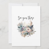 Personalisiert Nursing Abschluss Boho FIorale Part Einladung (Rückseite)