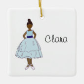Personalisiert Nutcracker Ballet Clara Keramikornament (Vorderseite)