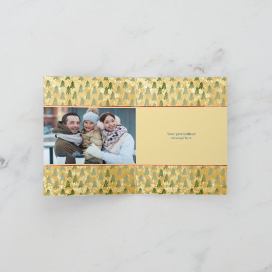 Personalisiert Nutcracker Foto Weihnachten Dankeskarte (Innenseite)