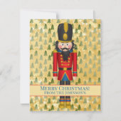 Personalisiert Nutcracker Foto Weihnachten Karte (Vorderseite)