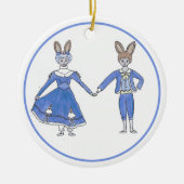 Personalisiert Nutcracker Mother Ginger Bunny Orna Keramik Ornament (Vorne)