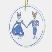 Personalisiert Nutcracker Mother Ginger Bunny Orna Keramik Ornament (Links)