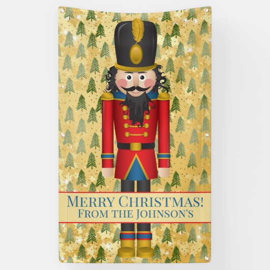 Personalisiert Nutcracker Weihnachtsbanner Banner (Vertikal)