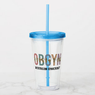 Personalisiert OBGYN Obstetriker Gynäkologe Acryltrinkbecher