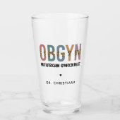 Personalisiert OBGYN Obstetriker Gynäkologe Glas (Vorderseite)