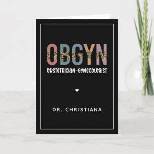 Personalisiert OBGYN Obstetriker Gynäkologe Karte