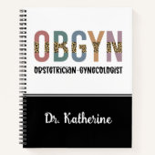 Personalisiert OBGYN Obstetriker Gynäkologe Notizblock (Vorderseite)