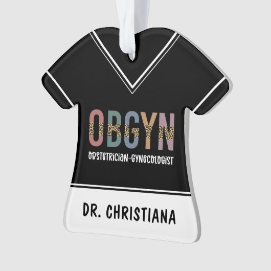 Personalisiert OBGYN Obstetriker Gynäkologe Ornament (Vorderseite)