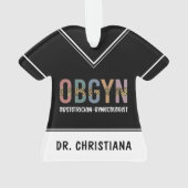 Personalisiert OBGYN Obstetriker Gynäkologe Ornament (Rückseite)