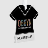 Personalisiert OBGYN Obstetriker Gynäkologe Ornament (Vorderseite)