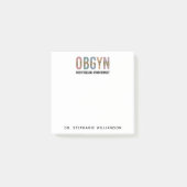 Personalisiert OBGYN Obstetriker Gynäkologe Post-it Klebezettel (Vorderseite)