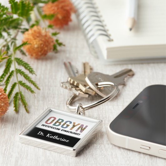 Personalisiert OBGYN Obstetriker Gynäkologe Schlüsselanhänger (Seite)