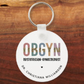 Personalisiert OBGYN Obstetriker Gynäkologe Schlüsselanhänger (Vorderseite)