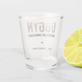 Personalisiert OBGYN Obstetriker Gynäkologe Schnapsglas (Rückseite)