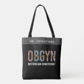 Personalisiert OBGYN Obstetriker Gynäkologe Tasche (Rückseite)