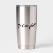 Personalisiert OBGYN Obstetriker Gynäkologe Thermobecher (Rückseite)