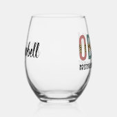 Personalisiert OBGYN Obstetriker Gynäkologe Weinglas Ohne Stiel (Rechts)