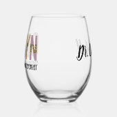 Personalisiert OBGYN Obstetriker Gynäkologe Weinglas Ohne Stiel (Links)