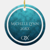 Personalisiert OBX Außenbanken NC Weihnachten Keramik Ornament (Hinten)