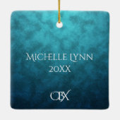 Personalisiert OBX Außenbanken NC Weihnachten Keramikornament (Rückseite)