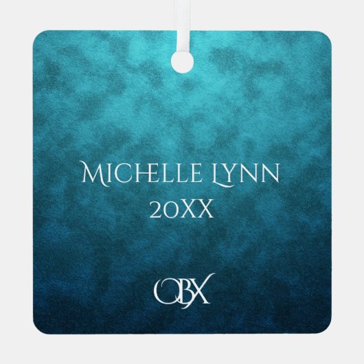 Personalisiert OBX Außenbanken NC Weihnachten Ornament Aus Metall (Rückseite)