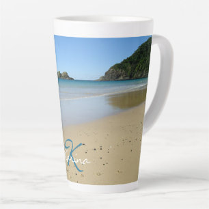 Personalisiert Ocean Beach Latte Tasse
