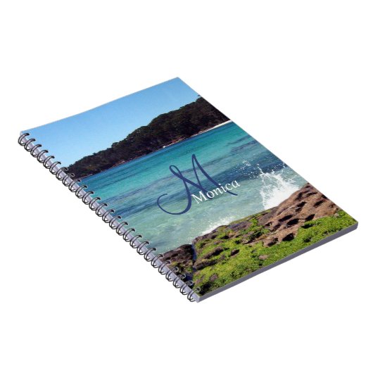 Personalisiert Ocean Beach Spiral Notebook Notizblock (Rechte Seite)