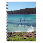 Personalisiert Ocean Beach Spiral Notebook Notizblock (Vorderseite)